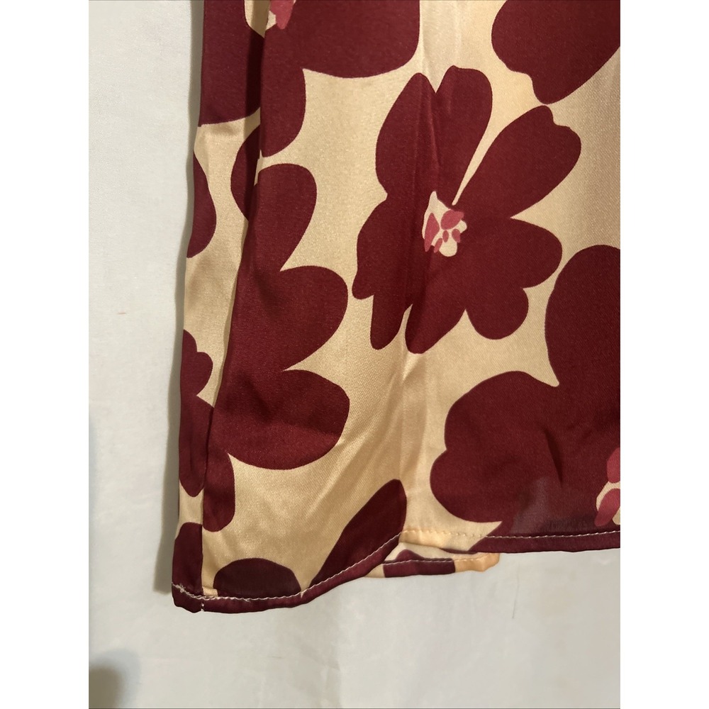 Entro Boutique Women's Floral Blush Pink Puffed Sleeve Size L - Picture 4 of 7